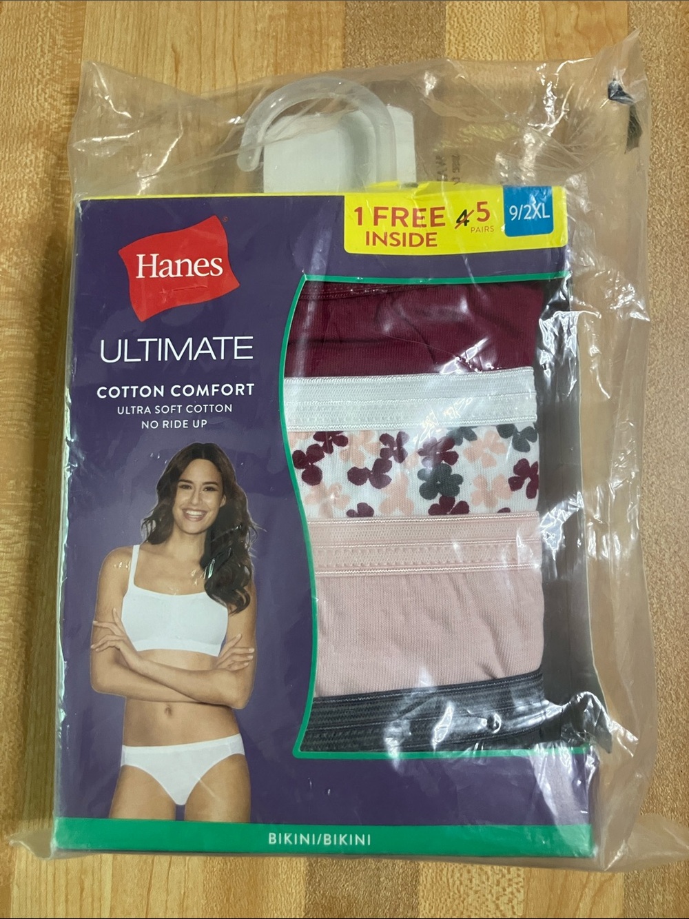 Hanes Ultimate Cotton Bikini Panties Pack Of Five